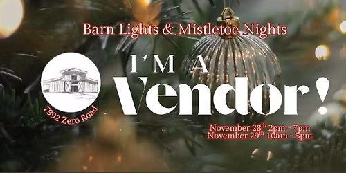 Serving at Barn Lights & Mistletoe Nights