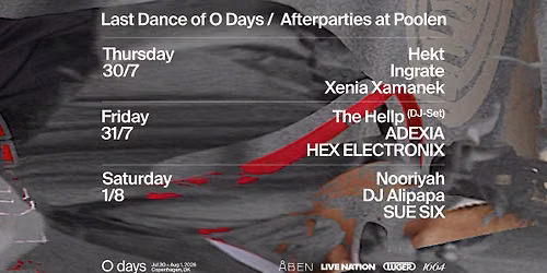 O Days Afterparty with The Hellp (DJ-Set) \/\/ Poolen Outside