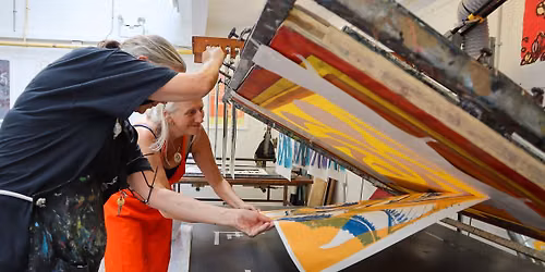 Large-scale screenprint