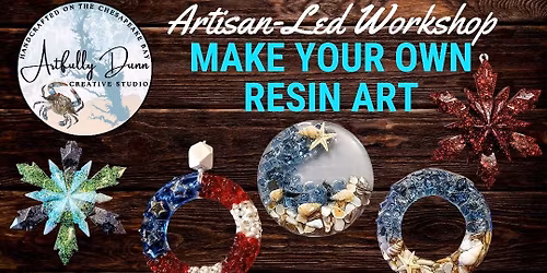 Creative Workshop - Make up to 5 UV Resin Snowflakes, Mini Wreath, Suncatcher\/Ornament