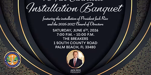 104th Annual Installation Banquet