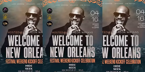 MARLON WAYANS Hosts WELCOME TO NEW ORLEANS Festival Kickoff| 4.16