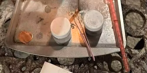 Fire Torched Enamel Earrings