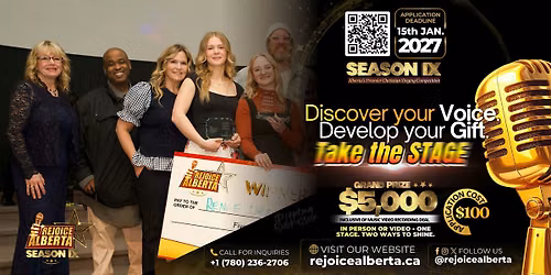 Rejoice Alberta Season IX \u2013 Christian Singing Competition Auditions