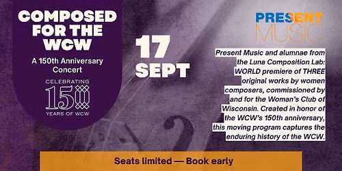 Composed for the WCW: A 150th Anniversary Concert
