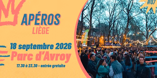 Les Ap\u00e9ros Li\u00e8ge \/\/ 18 septembre \/\/ Parc d'Avroy \/\/ Dernier de la saison