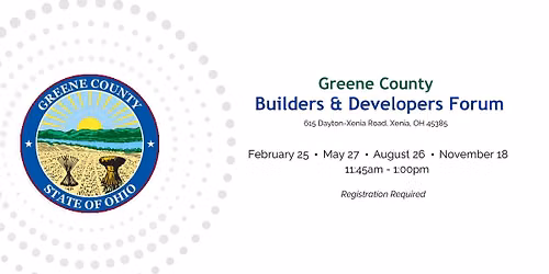 Greene County Builders and Developers Forum - August 26, 2026