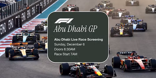 F1 Abu Dhabi Grand Prix Live Viewing Party