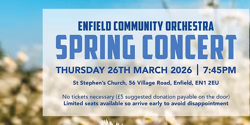 Enfield Community Orchestra Spring Concert