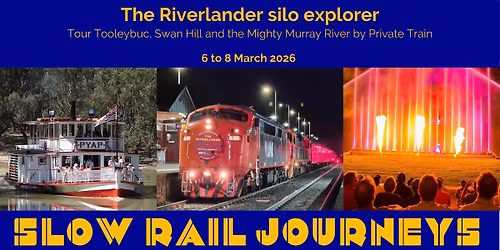 The Riverlander to Tooleybuc, the Mallee Silo Art Trail or the Swan Hill Food and Wine Festival