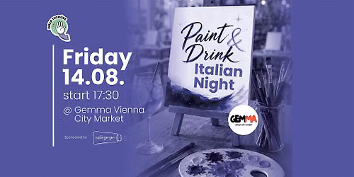 Paint & Drink Italian Night @GemmaViennacityMarket