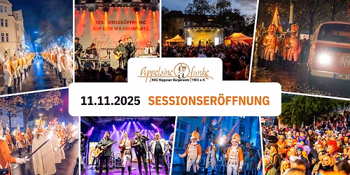 11.11. SESSIONSER\u00d6FFNUNG - PARTY 2025