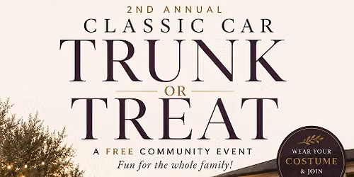 Trunk or Treat at the Meadows!