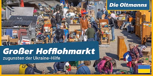Gro\u00dfer Hofflohmarkt zugunsten der Ukraine-Hilfe