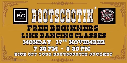 BC Bootscootin' with Pop N Country Line Dancing