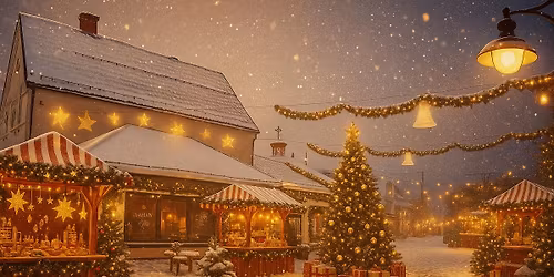 Julemarked p\u00e5 Sammen-huset i g\u00e5gata i Askim