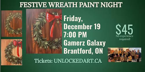 Festive Wreath Paint Night
