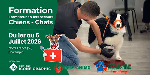 Formation de formateurs en premiers secours chiens et chats