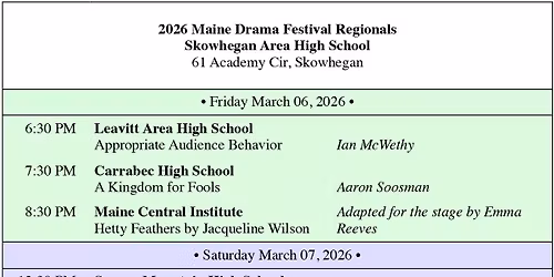 2026 Maine Drama Festival - Skowhegan Regional