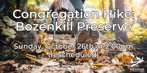 Congregation Hike: Bozenkill Preserve