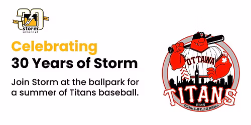 \u26be Storm Internet Presents: Titans Baseball Series \u2013 Celebrating 30 Years \u26a1