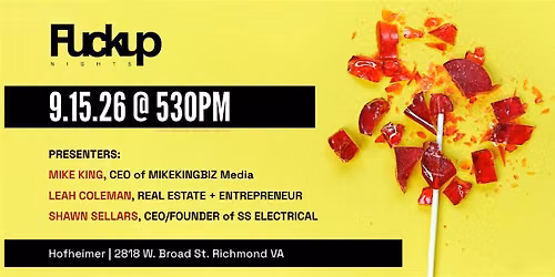 Fuckup Nights RVA | September 2026