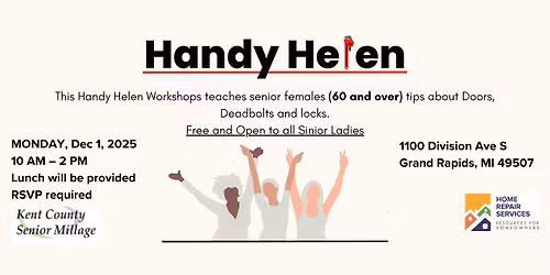 Free Hands-On DIY Workshop: Handy Helen - Doors, Looks and Deadbolts