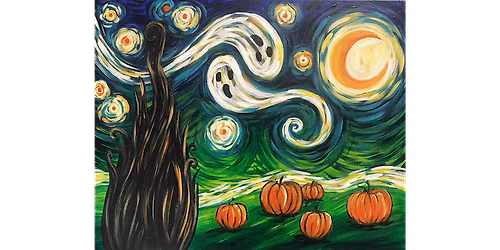 Van Gogh's Starry Night - Halloween  - Paint and Sip in Cincinnati | Classpop!\u2122
