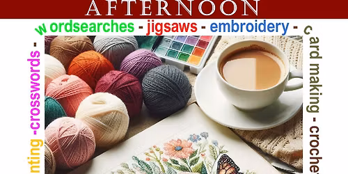 St. Martin's Craft & Activity Afternoon - at THREE SUGARS CAFE