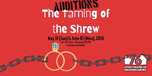 Auditions \u2022 THE TAMING OF THE SHREW
