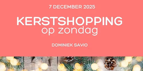 KERSTSHOPPING op zondag