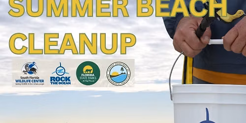 Rock The Ocean x South Florida Wildlife Center Summer Beach Cleanup