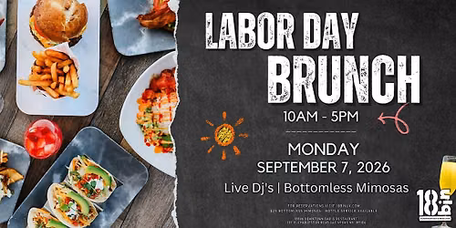 Labor Day Brunch Las Vegas 2026 | Bottomless Mimosas + Live DJs at 18bin