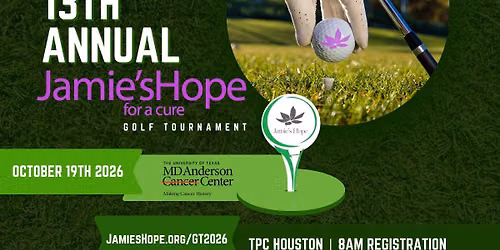 13th Annual Jamie\u2019s Hope Golf Tournament for a Cure