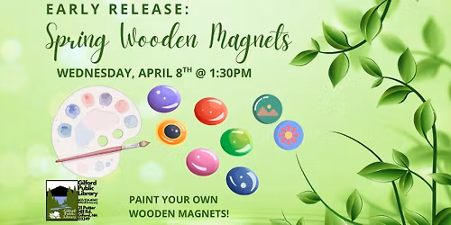 Early Release: Spring Wooden Magnets