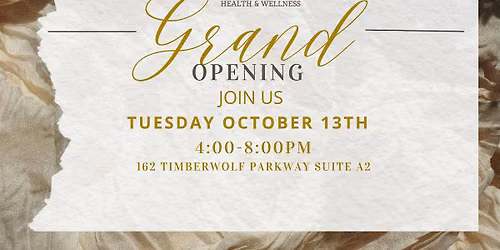 Alpine Health and Wellness Grand Opening Celebration
