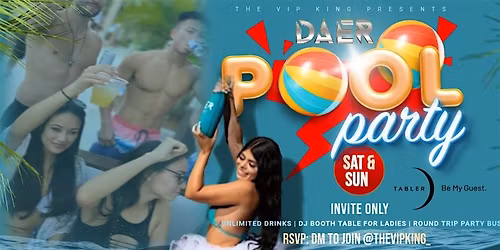 VEGAS STYLE POOL PARTY (EDM) PARTY BUS + DRINKS & VIP