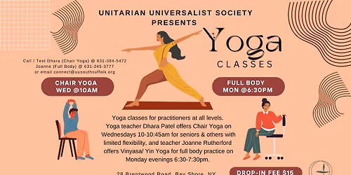 Weekly Yoga Classes - Vinyasa\/ Yin Yoga