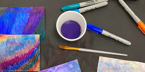 Sunday Creative Fun! Marker Monotype with Grace $15