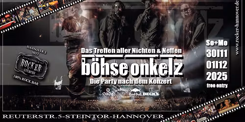 Rocker ,,B\u00d6HSE ONKELZ!!!" ...die Party nach den Konzerten und mit dabei alle Nichten und Neffen!!!