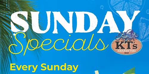 Sunday Specials at Kraken Tiki Bar