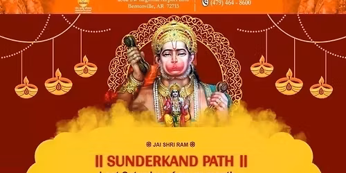 Sunderkand Paath on LAST Saturday of every month Community recitation at HANWA temple