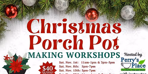 Christmas Porch Pot Making Workshop 6