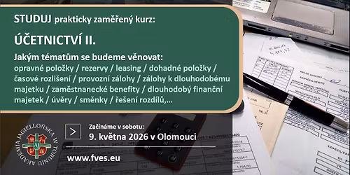 Studuj prakticky zam\u011b\u0159en\u00fd kurz \u00da\u010detnictv\u00ed II.