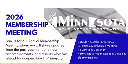 2026 Annual Membership Meeting and CEU Event