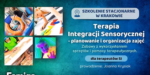 Szkolenie: Terapia Integracji Sensorycznej - planowanie zaj\u0119\u0107 - 15.11.26 Krak\u00f3w 
