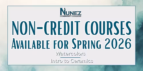 Non-Credit Courses for Spring 2026