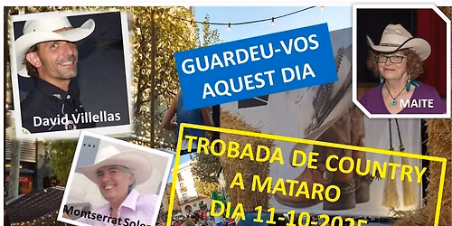 Trobada de country a la plaça Santa Anna de Mataró