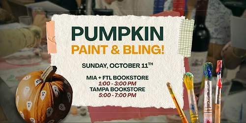 Pumpkin Paint & Bling Steamy Lit Fort Lauderdale