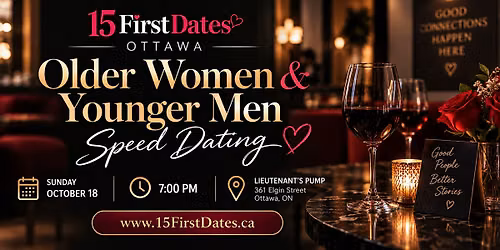 Ottawa Older Women & Younger Men Speed Dating
